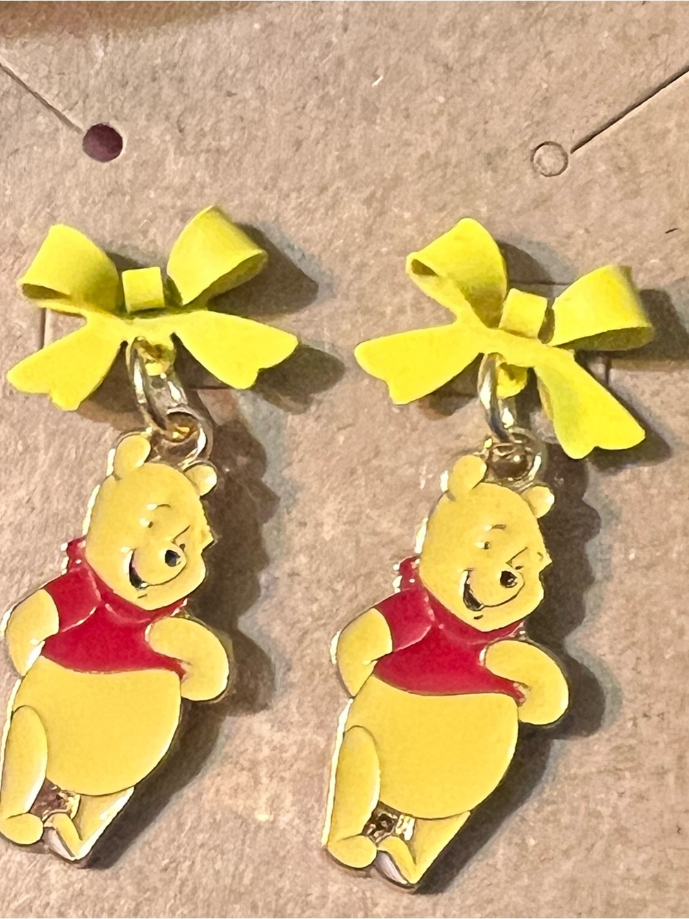 100 acre wood Bow Drop Earrings